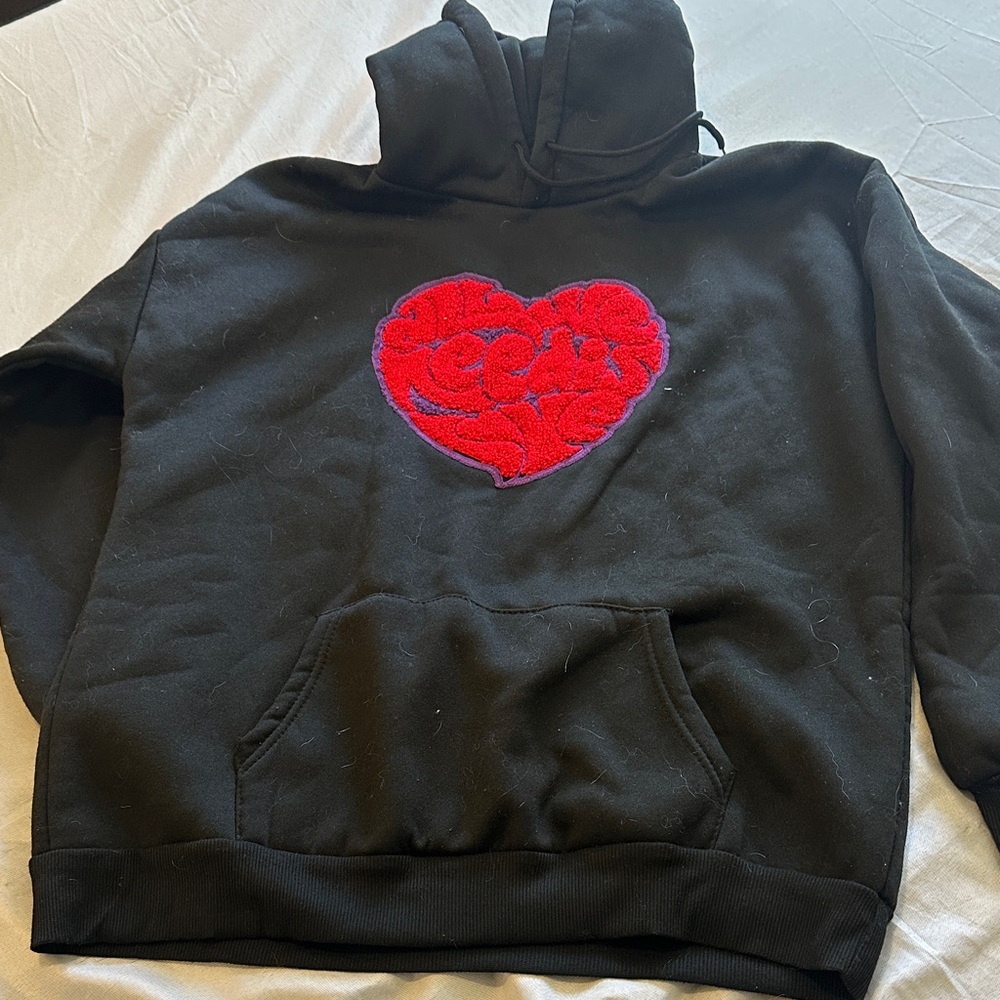 Peach heart hoodie